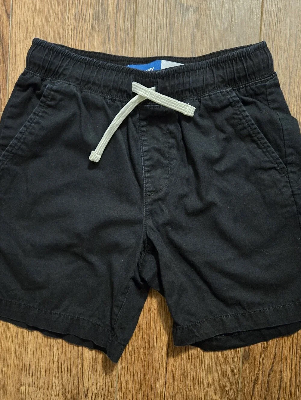 Old Navy Boy's Black Drawstring Casual Shorts - Size 8